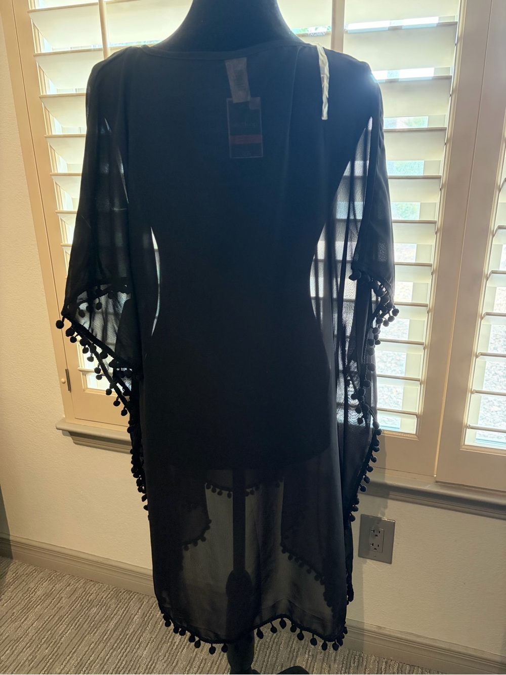 west|loop Black Sheer Women's Cover-Up